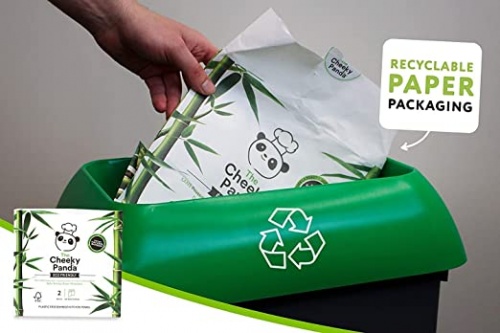 Cheeky Panda 100% Natural & Sustainable Bamboo Kitchen Rolls - 2 Pack