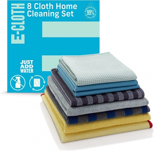 E Cloth Home Cleaning Set - Perfect Cleaning With Just Water - 8 Cloths