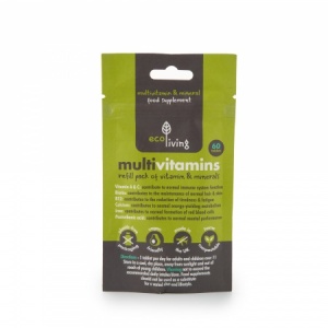 ecoLiving Multi Vitamins Compostable Pouch 60 Tabs