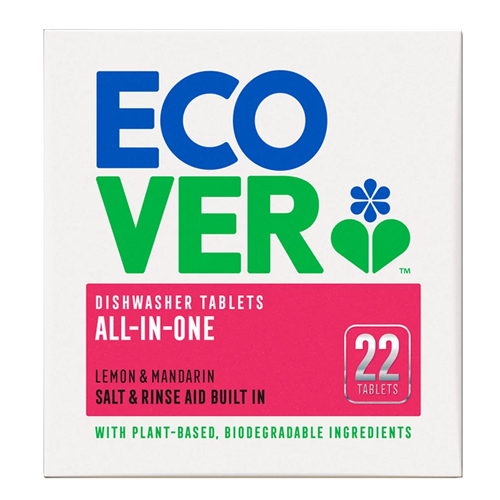 Ecover All in One Dishwasher Tablets 22 Tabs Lemon & Mandarin