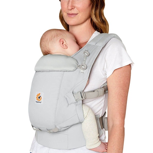 Ergobaby Adapt Newborn to Toddler Baby Carrier Soft Touch Pearl Grey