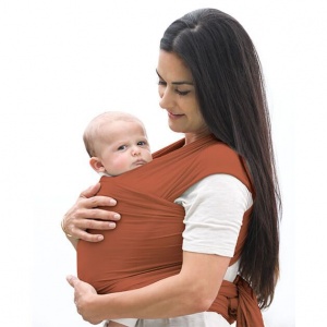 Ergobaby Aura Stretchy Baby Wrap for Newborn Cuddles - Copper