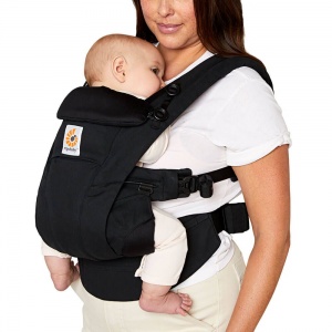 Ergobaby Omni Dream Soft Touch Cotton Baby Carrier Onyx Black