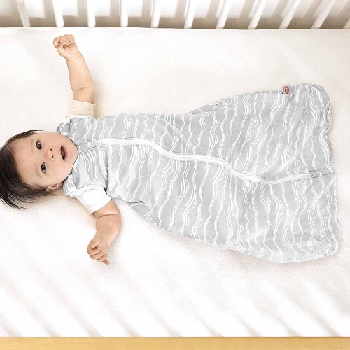 Ergobaby Soft and Cosy Sleeping Bag from Newborn to 6 Months  Silver Wave