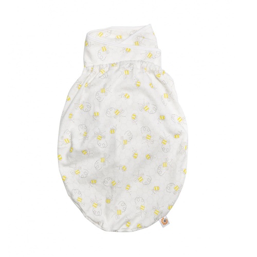 Ergobaby Snuggly Soft Swaddler Blanket  Bee Happy