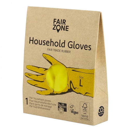FairZone Natural Rubber Washing Up Gloves Fair Trade Crafted