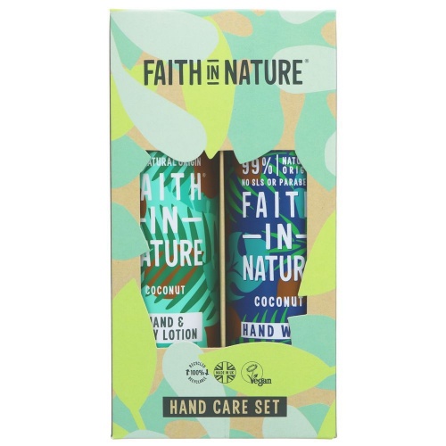 Faith In Nature Coconut Hand Wash and Hand/Body Lotion Gift Set