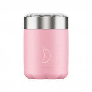 Chilly's Reusable Food Pots - Hot or Cold Foods in Leakproof Container Pastel Pink 300ml