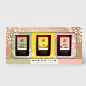 The Handmade Soap Co - Fragrance Discovery Gift Set - 3 Candles - Relax Unwind Breathe