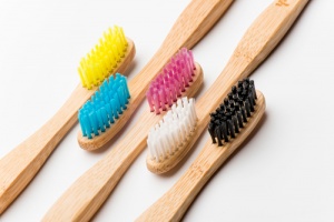Humble Brush Ultrasoft Kids Eco Biodegradable Toothbrush Yellow