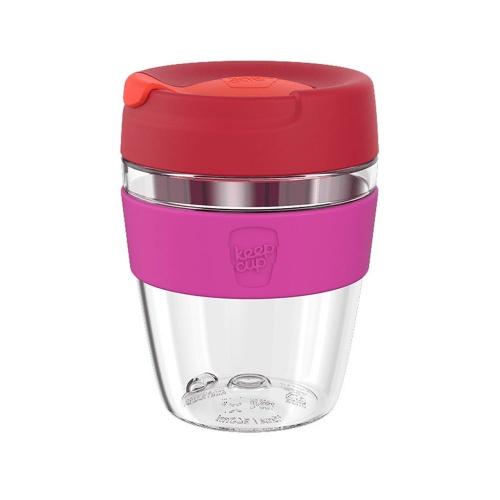 KeepCup Helix Original - Reusable Coffee Cup with Fully Sealed Twist Cap - 12oz Afterglow