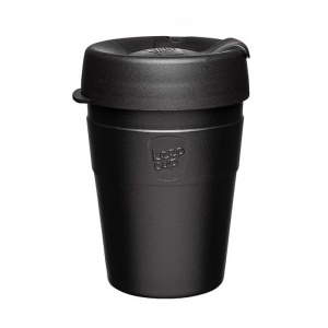 KeepCup Thermal Double Walled Insulation for Hot Drinks on the Go - Black
