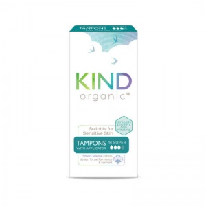 Kind Organic Cotton Tampons with Applicator Super 14s