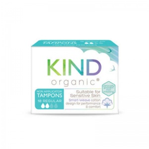 Kind Organic Non-Applicator Tampons Regular 18