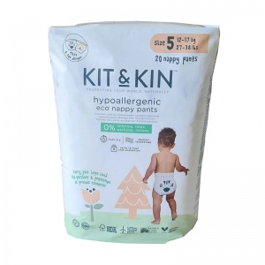 Kit & Kin High Performance Eco Friendly Nappy Pants / Pull Ups Size 5 - 12-17kg/27-38lbs (20 pull ups)
