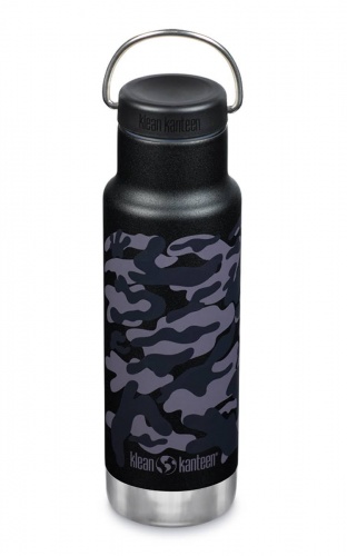 Klean Kanteen Classic Insulated Stainless Steel Water Bottle 355ml Black Camo