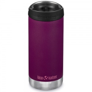 Klean Kanteen Insulated TK Wide - Perfect for Coffee or Cold Drinks 355ml/12oz Cafe Cap Purple Potion