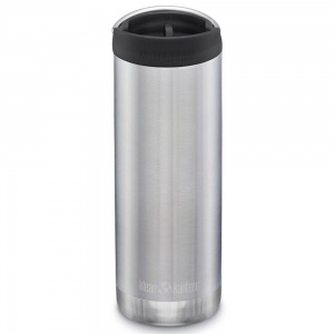 Klean Kanteen Insulated TK Wide - Perfect for Coffee or Cold Drinks On The Go 473ml/16oz Brushed Stainless Steel