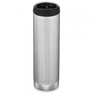 Klean Kanteen Insulated TK Wide - Perfect for Coffee or Cold Drinks On The Go 592ml/20oz Brushed Stainless Steel