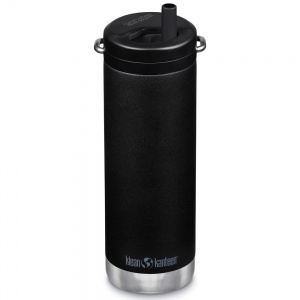 Klean Kanteen Insulated TK Wide with Twist Cap and Straw - 16oz/473ml Black