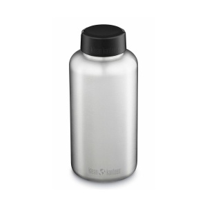 Klean Kanteen Wide Stainless Steel Water Bottle 1900ml Brushed Steel