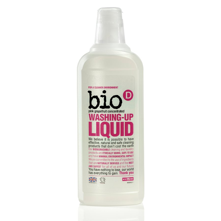 Bio D Concentrated Washing Up Liquid - Pink Grapefruit 750ml