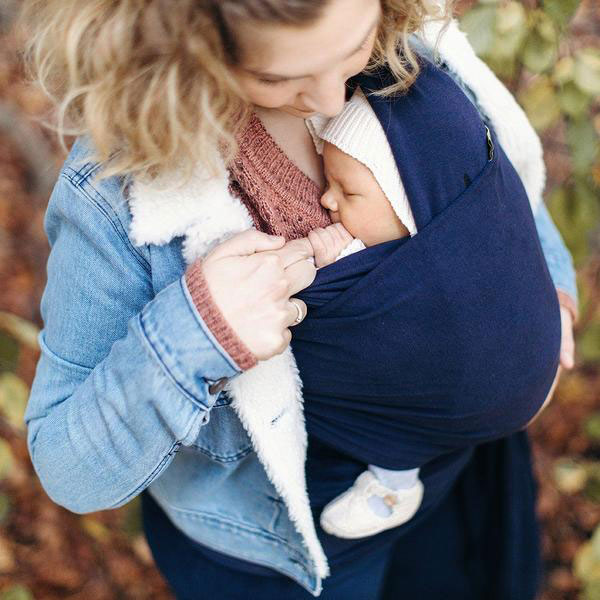 Boba Stretchy Baby Wrap Navy 