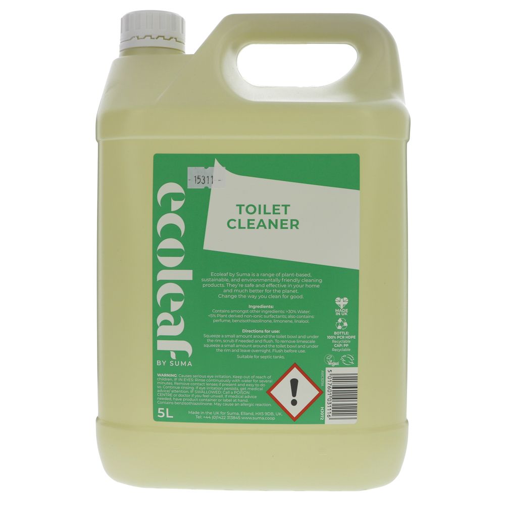 Ecoleaf Toilet Cleaner Citrus - 5 Litre Refill Bottle