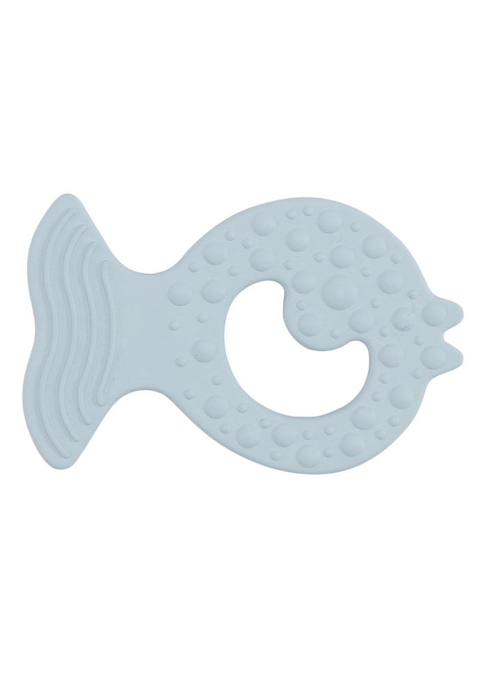 Hevea Natural Baby Teether - Bumi Bebe Fish Sky Blue