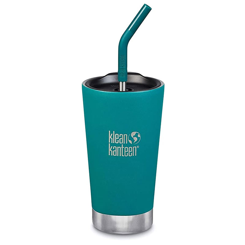 Klean Kanteen Insulated Tumbler - Perfect for Smoothies and Iced Drinks - 473ml/16oz Emerald Bay