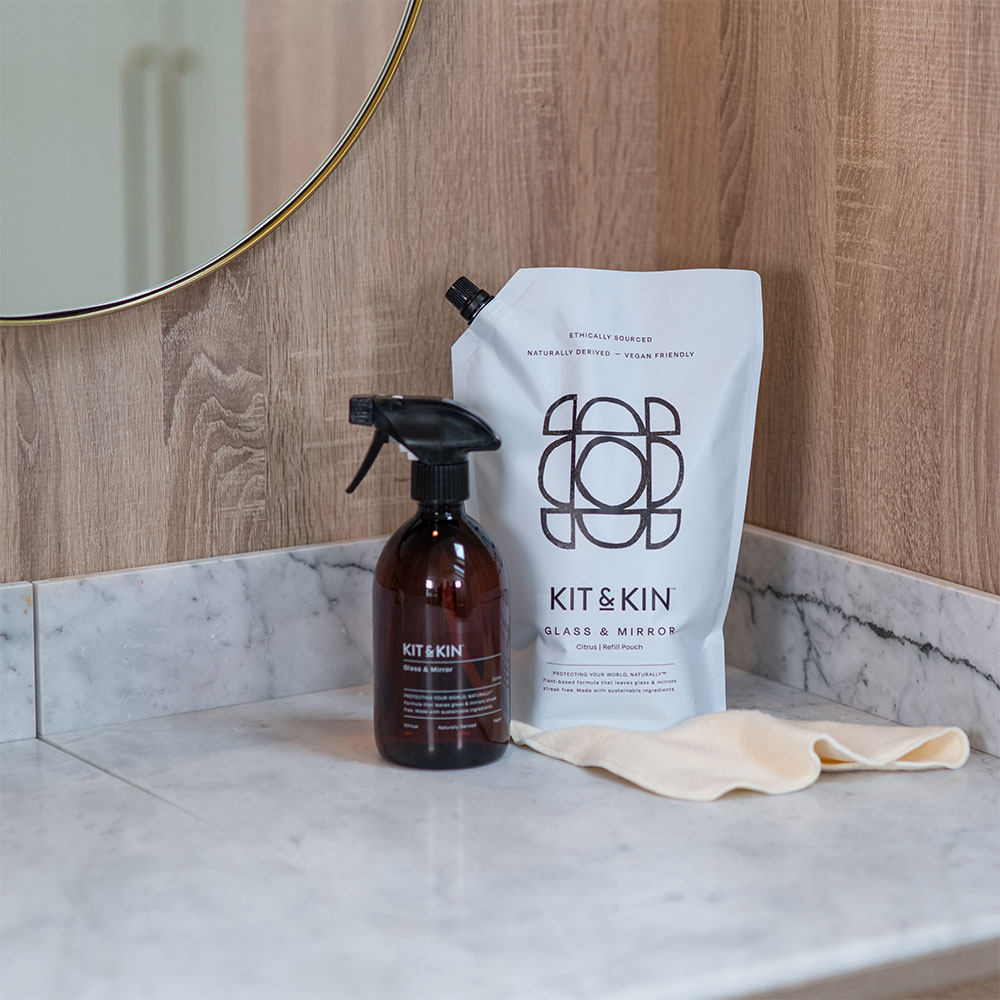 Kit & Kin Glass & Mirror Cleaner Grapefruit Refill - Earthmother.ie