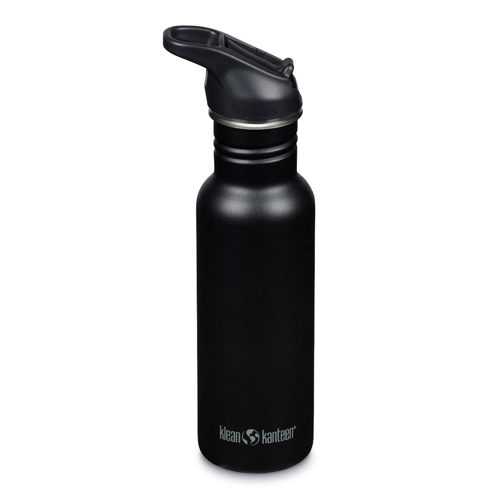Klean Kanteen Classic Stainless Steel Water Bottle 532ml Black