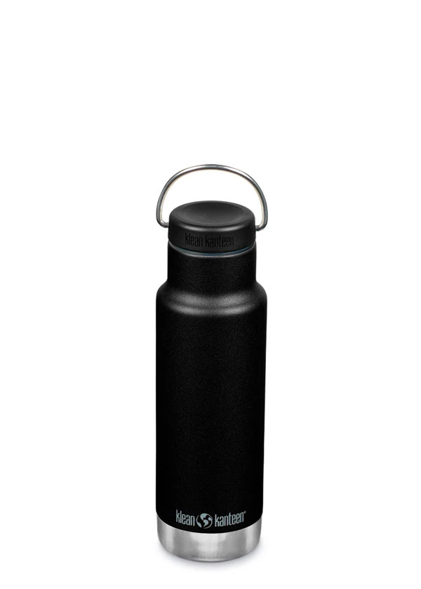 Klean Kanteen Classic Insulated Stainless Steel Water Bottle 355ml Black