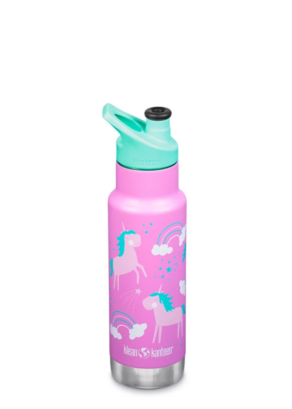 Klean Kanteen Kids Insulated Classic Stainless Steel Bottle 355ml Unicorns