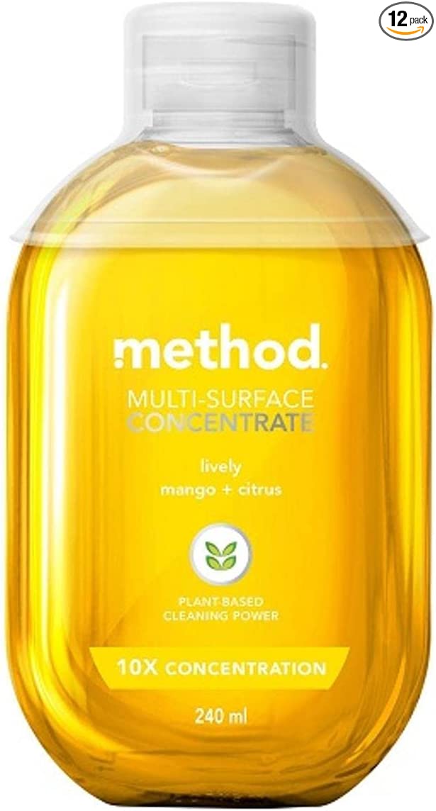 Method Concentrated Multi Surface Cleaner - Dilute & Save Plastic - Lively - Mango & Citrus