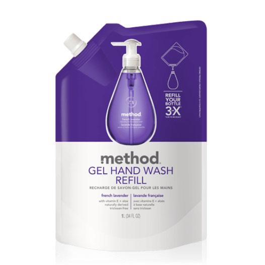 Method Hand Soap French Lavender Refill 3 x Earthmother.ie