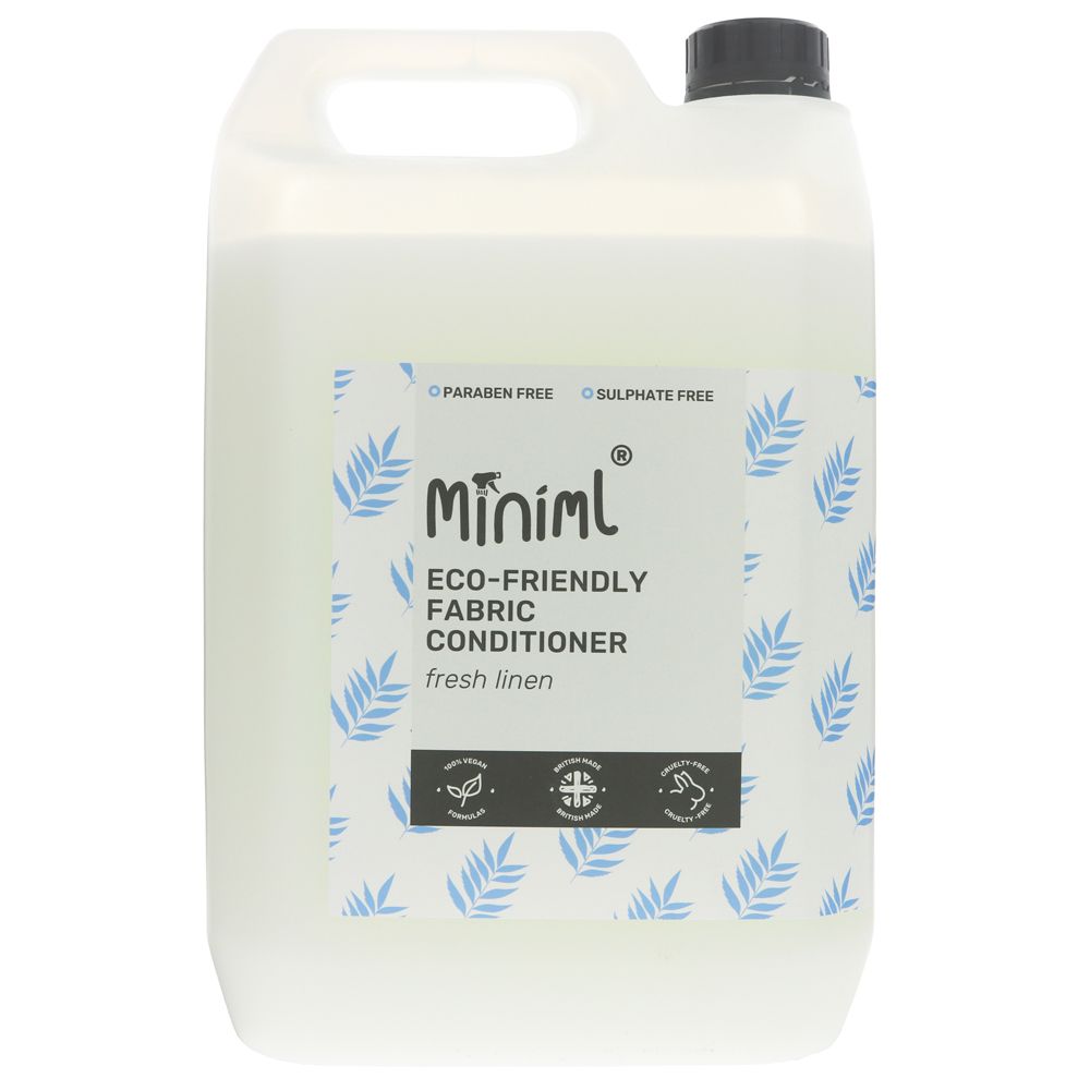 Miniml Eco Fabric Conditioner 5 Litre Refill Fresh Linen - Earthmother.ie