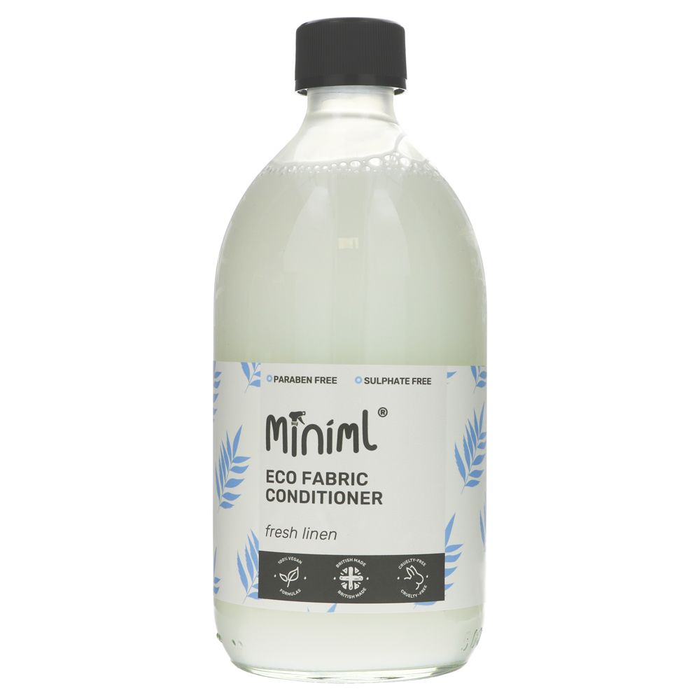 Miniml Eco Fabric Conditioner - Glass Bottle - Refill Available - Fresh Linen