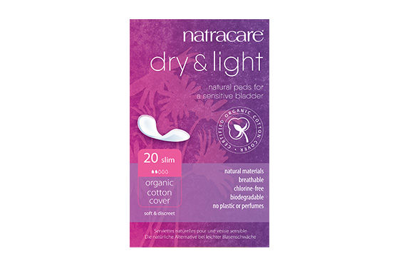 Natracare Natural Organic Dry and Light Slim Incontinence Pads 20s