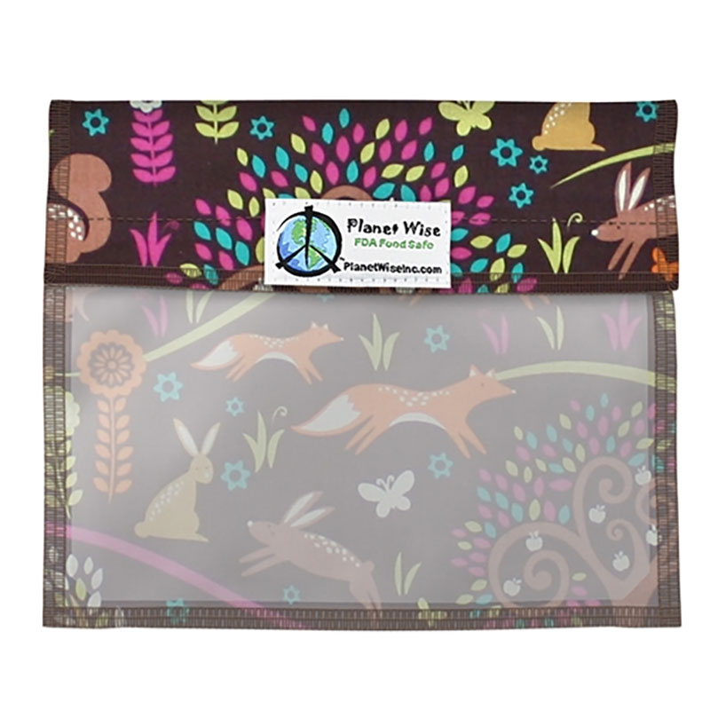 Reusable Sandwich Bag with Window Jewel Woods Earthmother.ie