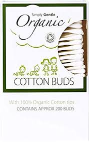 Simply Gentle Paper Stem Cotton Buds with 100% Organic Cotton Tips