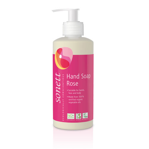 Sonett Hand Soap Rose -  Gentle Care for Hands, Face and Body 300ml