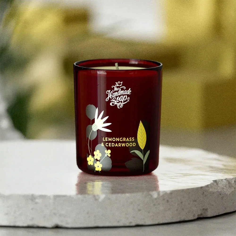 The Handmade Soap Co Candle & Diffuser Gift Set Lemongrass and