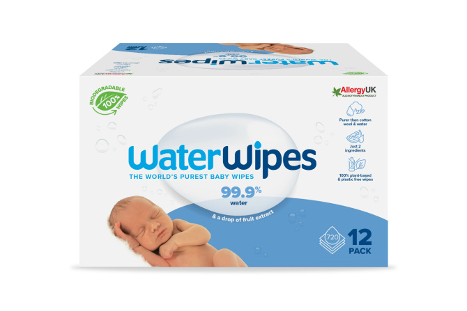 WaterWipes Great Value Bulk Buy -  12 Packs (60 Wipes Per Pack)