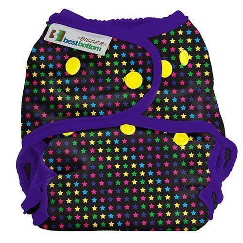 Best Bottom Bigger Cloth Nappy Wrap Sprinkled Stars Earthmother.ie