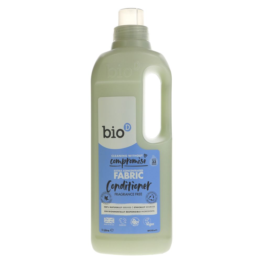 Bio D Concentrated Fabric Conditioner 1 Litre Fragrance Free