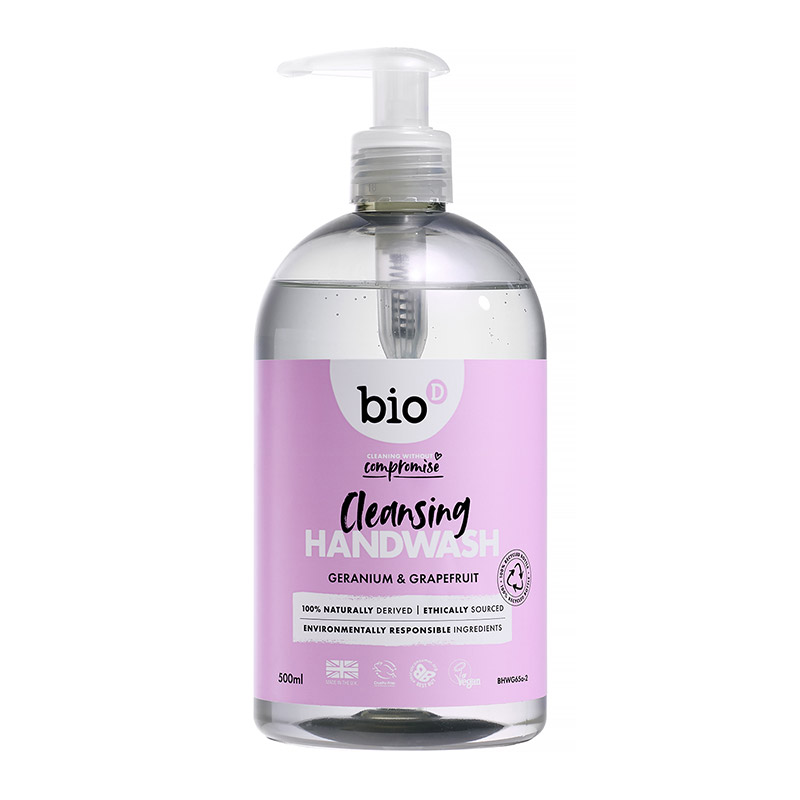 Bio D Sanitising Hand Wash - Geranium 500ml
