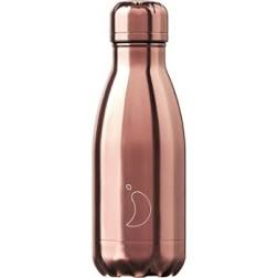 chilly water bottle rose gold