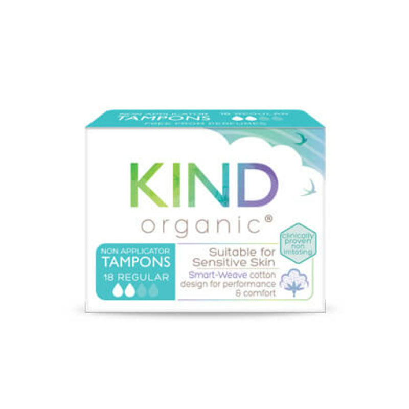 Kind Organic Non-Applicator Tampons Regular 18