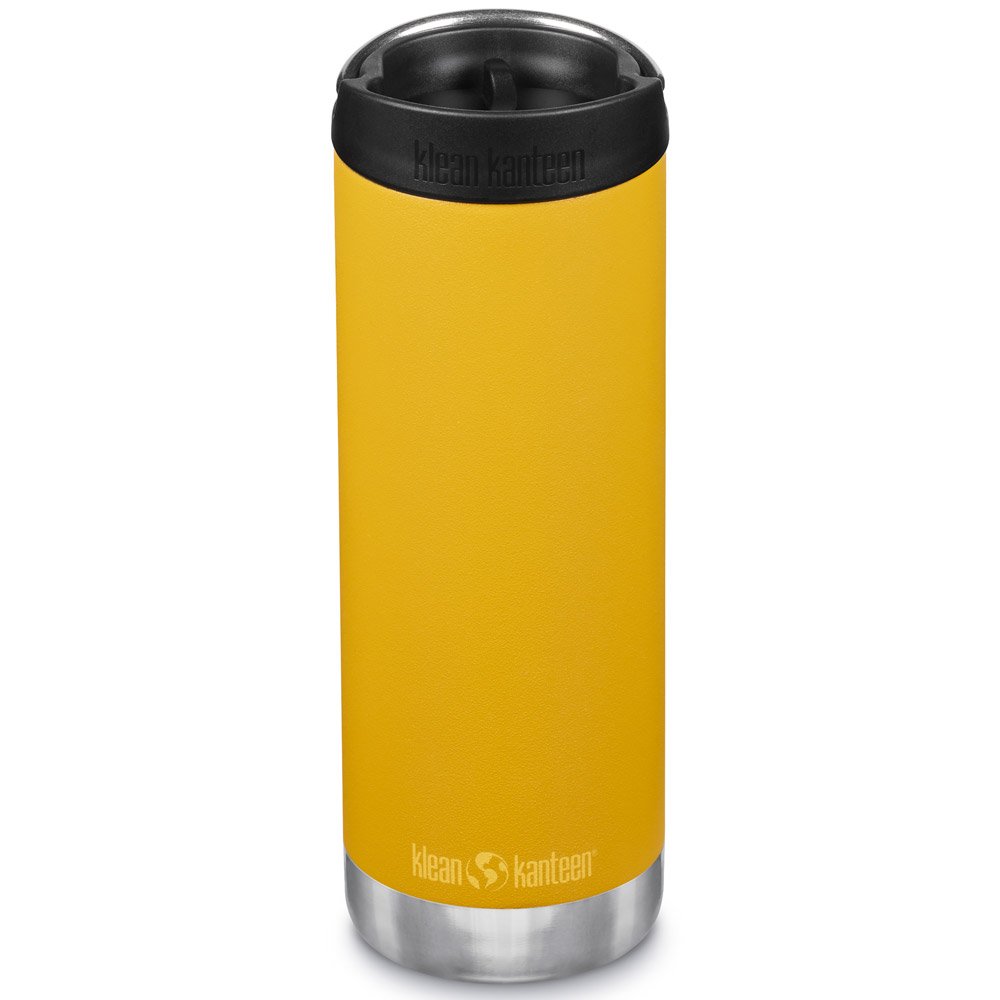 Klean Kanteen Insulated TK Wide - Perfect for Coffee or Cold Drinks On The Go 473ml/16oz Cafe Cap Marigold